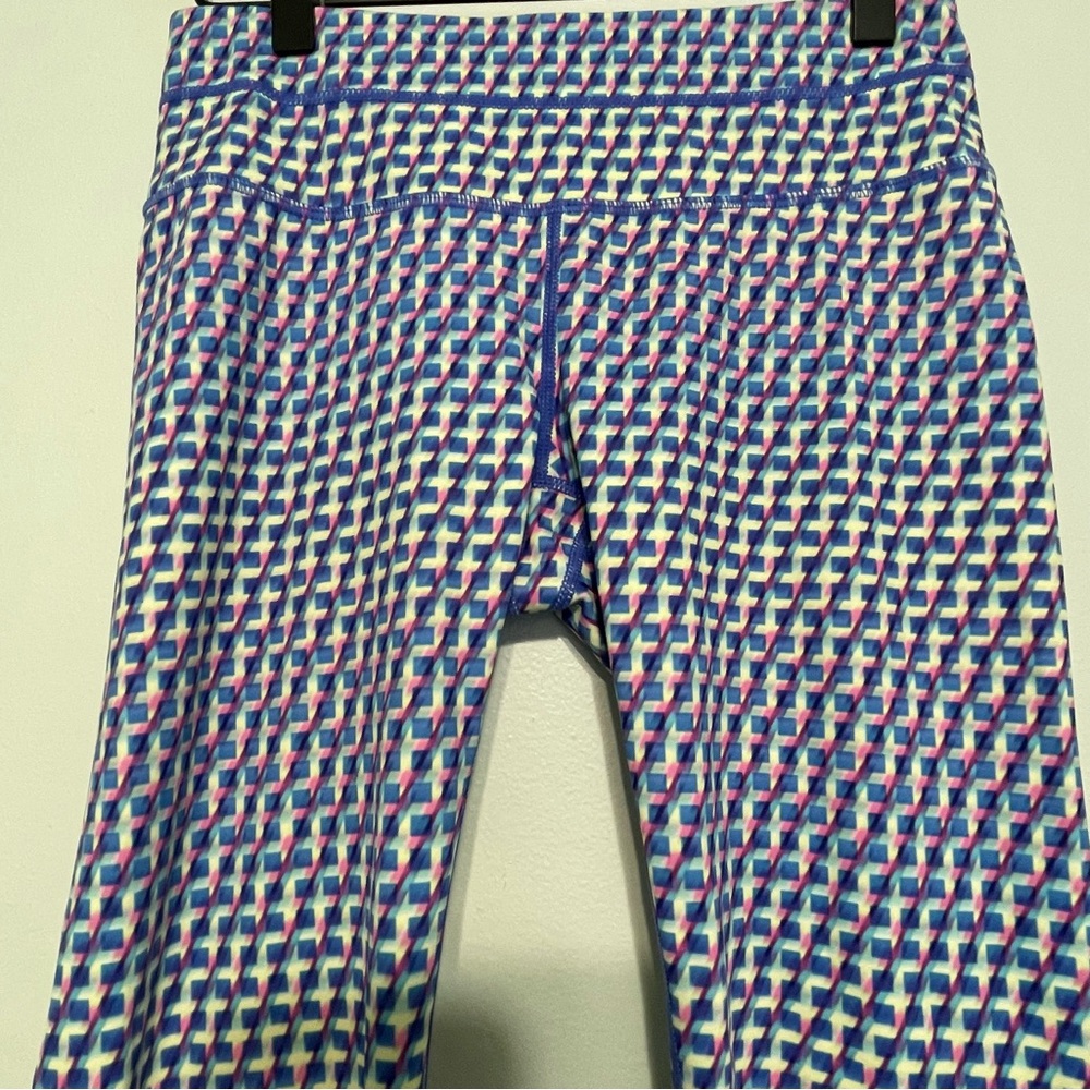 Athleta Multicolor Geometric Patterned Leggings S… - image 2